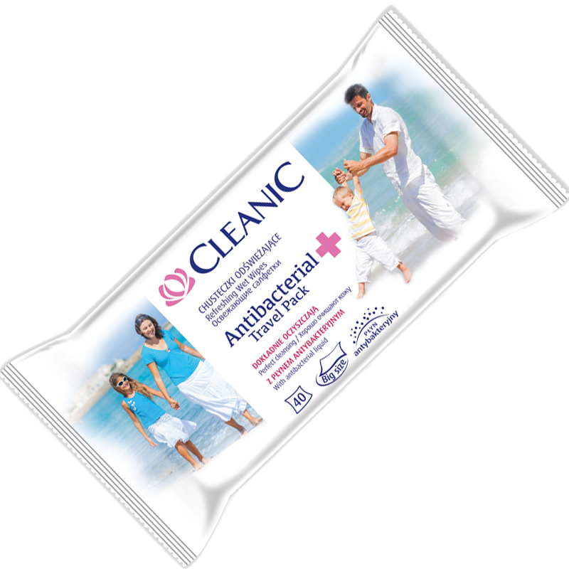 Салфетки Cleanic влажные для рук и тела #1