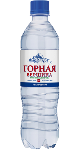 картинка Вода Горная Вершина 0,5*12 шт негазированная от магазина  Настоящая вода