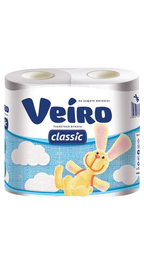 картинка Туалетная бумага Linia VEIRO Classic Белая два слоя от магазина  Настоящая вода