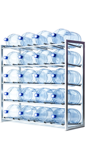 картинка Стеллаж на 16 бутылок от магазина  Настоящая вода