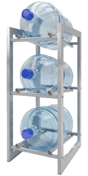 картинка Стеллаж на 3 бутыля от магазина  Настоящая вода