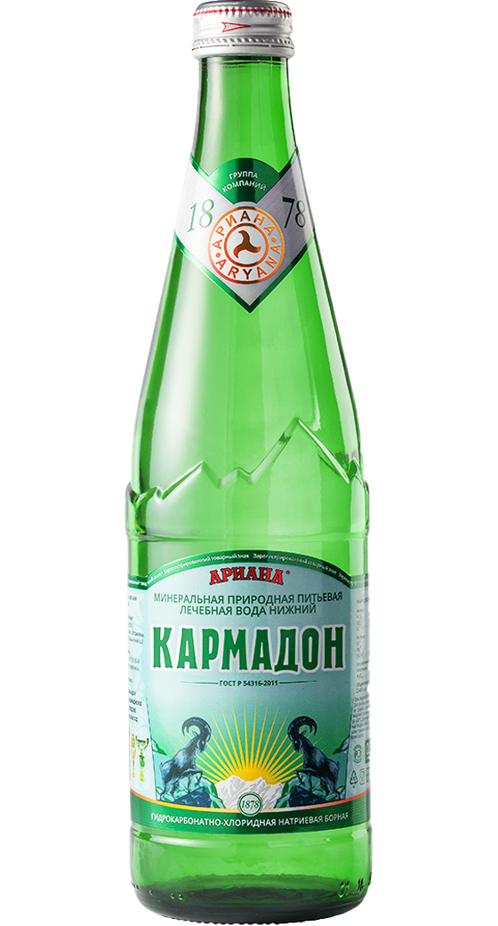 Вода Кармадон стекло 0,5 газ *12 шт #1