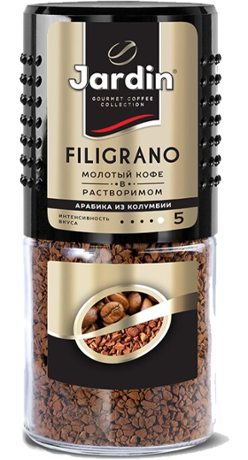 картинка Кофе молотый в растворимом Jardin Filigrano 95 г от магазина  Настоящая вода