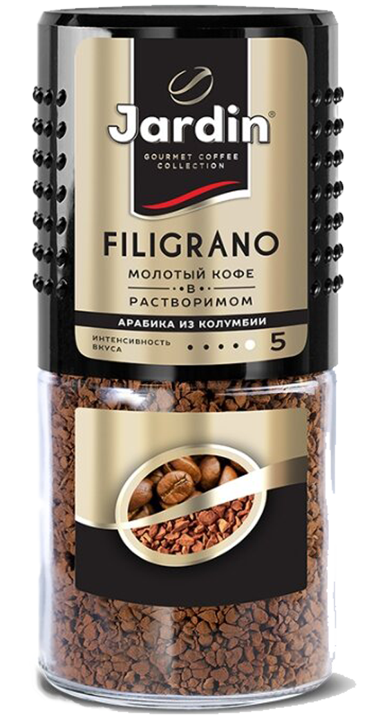 Кофе молотый в растворимом Jardin Filigrano 95 г #1