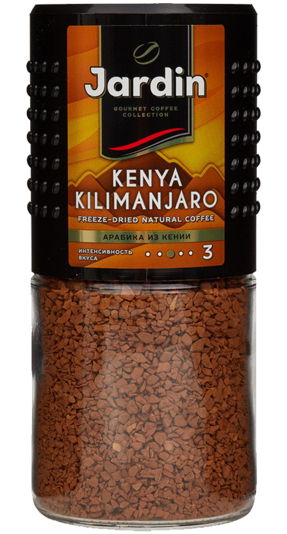 Кофе Жардин Кения Килиманджаро растворимый сублимированный 95г(стекло)  #1