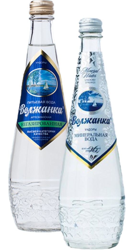 Вода Волжанка стекло газ/негаз 0.5л*15шт #1