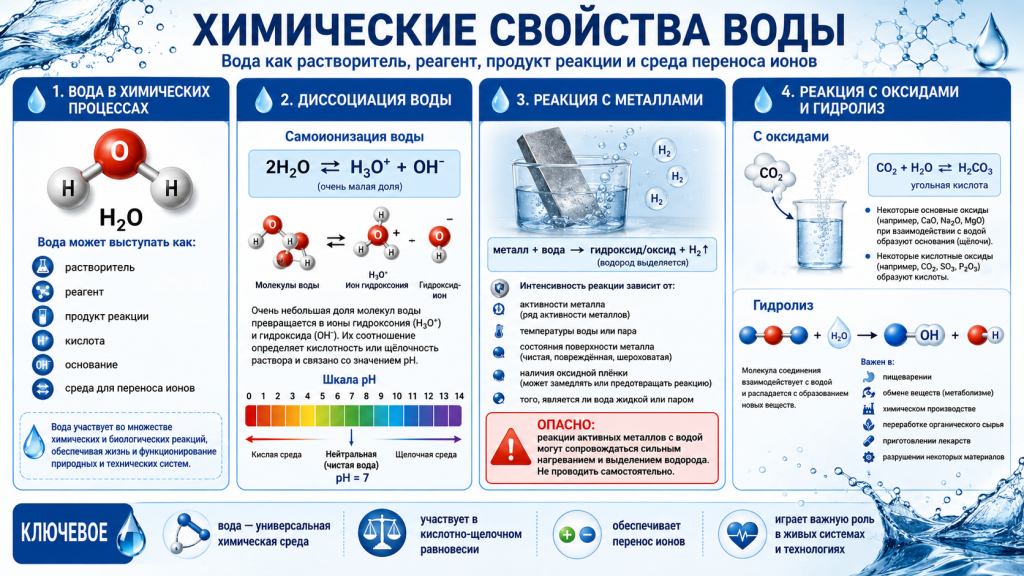 Химические свойства воды