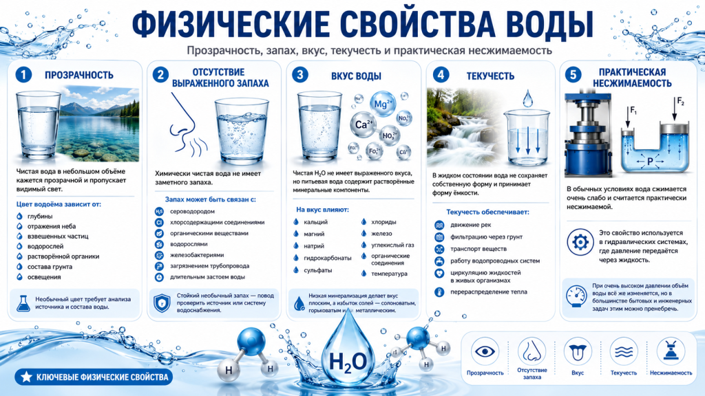 Физические свойства воды