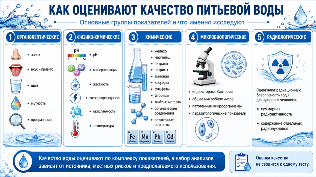 Как оценивают качество питьевой воды