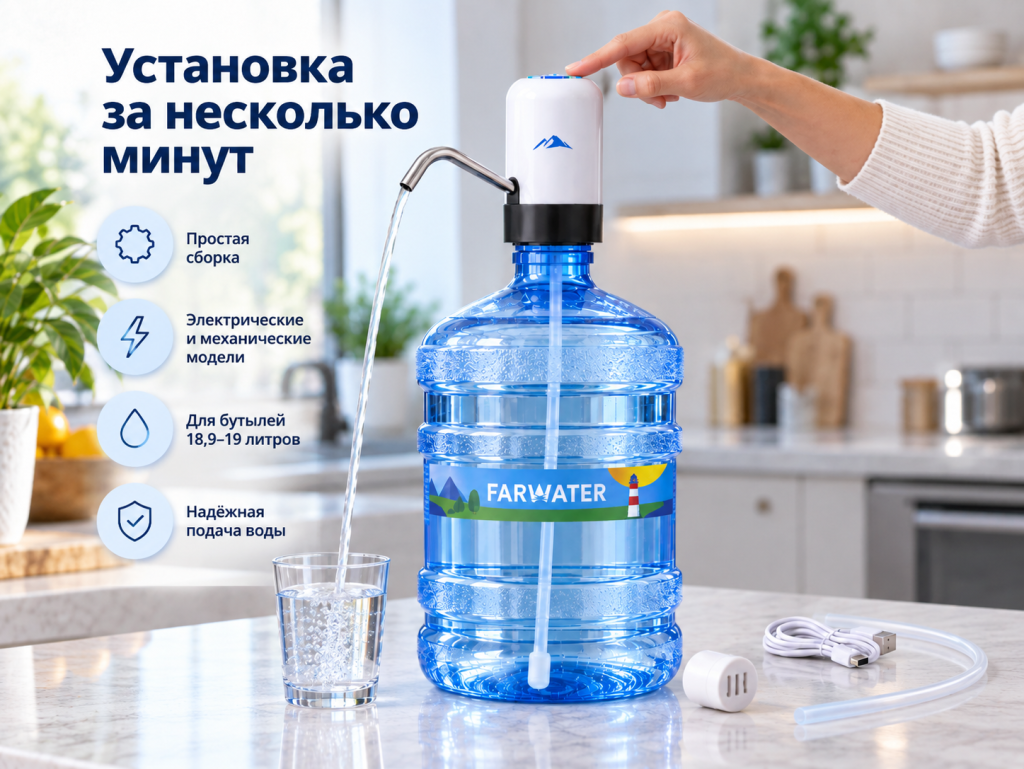 Как установить помпу на пару минут.png