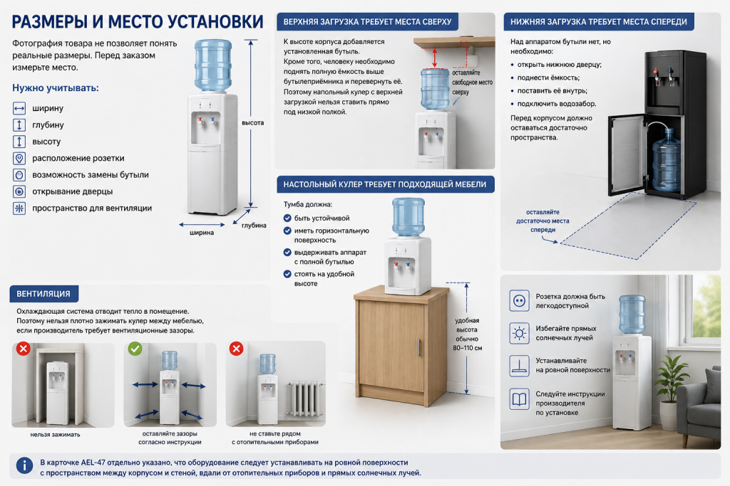 Размеры и место установки кулера для воды.png Размеры и место установки кулера для воды