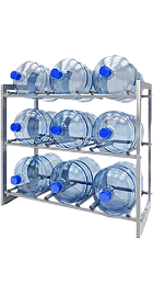 картинка Стеллаж на 9 бутылок от магазина  Настоящая вода