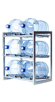 картинка Стеллаж на 6 бутылок от магазина  Настоящая вода