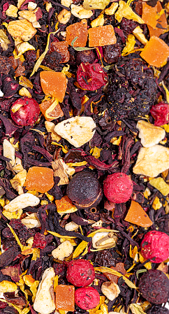 Чай черный с каркадэ Weiserhouse Фруктовая корзинка фасованый с добавками 100г #1