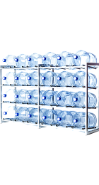 картинка Стеллаж на 24 бутылок от магазина  Настоящая вода