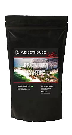 Кофе WEISERHOUSE Плантационный Бразилия Сантос зерно 1000г. #1
