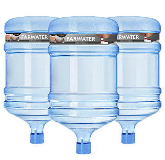 Настоящая вода "Farwater" Люкс, 19 л 3 бутыли+помпа МИКРО #1