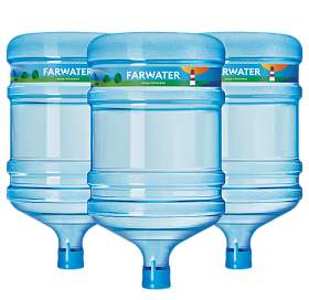 картинка Настоящая вода "Farwater" 19л 3 бутыли+ помпа МИКРО от магазина  Настоящая вода
