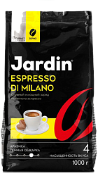 картинка Кофе Жардин Эспрессо Ди Милано зерно жареный Премиум 1000г  от магазина  Настоящая вода