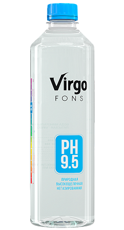 Вода минеральная щелочная PH 9.5 "Virgo fons" 1 л. Х 6 бут #1
