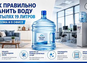 Как правильно хранить воду в бутылях 19 литров дома и в офисе
