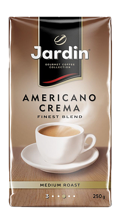 Кофе Жардин Американо Крема молотый жареный Премиум 250г  #1