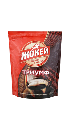 Кофе Жокей Триумф растворимый 450г (мягкая упаковка) #1