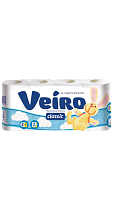 картинка Туалетная бумага Linia VEIRO Classic Белая два слоя 8 шт от магазина  Настоящая вода