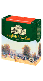 картинка Ахмад «Английский завтрак» 100 пакетиков от магазина  Настоящая вода