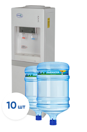 Кулер (аренда) + вода 19 литров "Farwater" 10 бутылей #1